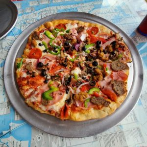 The Kitchen Sink pizza from Leon Gessi in Colorado Springs