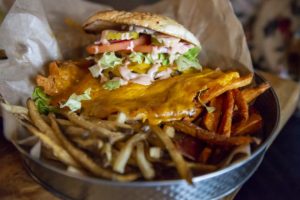 Classic skirted heifer burger at the Skirted Heifer in Colorado Springs