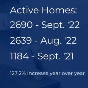 number of active homes in the pikes peak region 