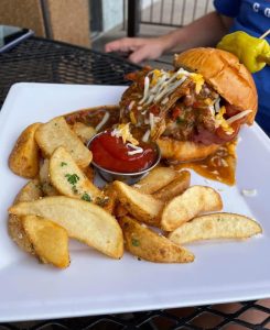 fire burger at Public House in Colorado Springs