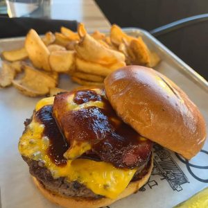 Smokehouse burger at Brakeman's Burgers in Colorado Springs