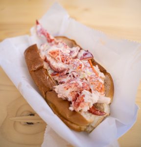 traditional lobster roll from Chef Bob's Lobstah Trap