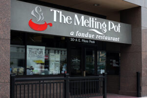 Valentine's date at The Melting Pot fondue restaurant in downtown Colorado Springs